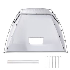 Portable Paint Booth, Larger Spray Paint Tent with Built-in Floor & Mesh Screen, Painting Tent Station for Furniture DIY Hobby Tool