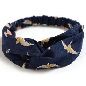 Women's Retro Style Printed Headband (Option: HB004b)