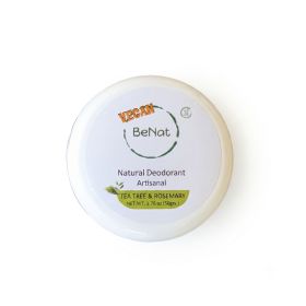 Vegan Deodorant Cream - All-Day Natural Odor Protection with Organic Coconut Oil & Essential Oils for Women, Men & Teens (Aluminum-Free, 1.76oz) (OPTIONS: Vegan - Tea Tree & Rosemary)